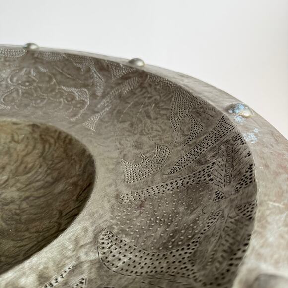 Haitian Hand-Forged Steel Large Platter - Signed - Picture 3 of 8